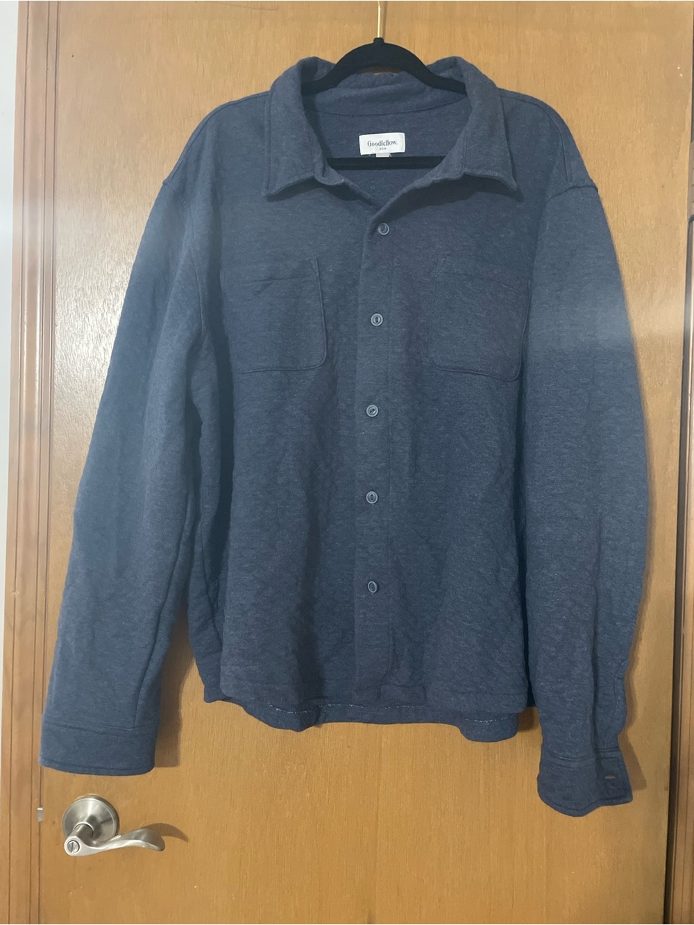 Goodfellow & Co Men's Dark Navy Quilted Shirt Jacket